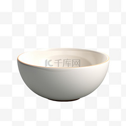 日常用品png图片_3D立体瓷碗产品设计日常用品常见