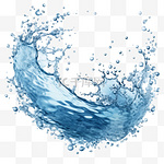 水流水花气泡液体水水滴