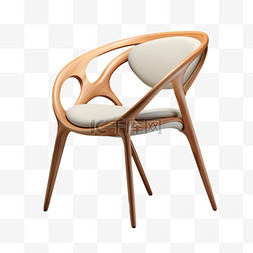 3D皮质椅子立体产品设计日常用品