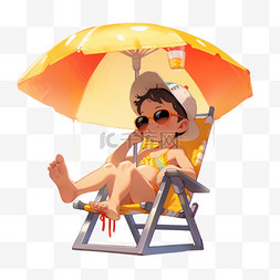 遮阳伞椅子图片_夏季遮阳伞乘凉椅乘凉