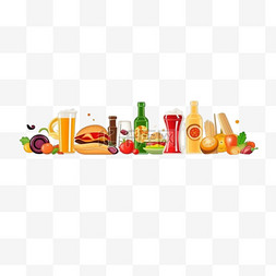 个人网页设计模板图片_平面设计的食品美食封条横幅