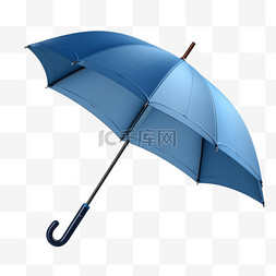 蓝色雨伞图片_蓝色雨伞