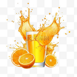 橙汁果汁广告饮料