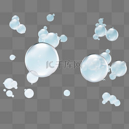 白色泡沫和肥皂泡