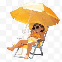 夏季遮阳伞图片_夏季遮阳伞乘凉椅乘凉
