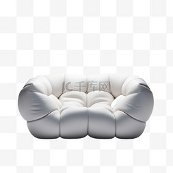 C4D立体皮质沙发3D家具高级感日用