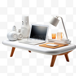 C4D书桌极简立体3D家具高级感日用