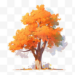 立秋背景图片_秋天植物法国梧桐树秋天的梧桐树