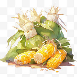 酥饼玉米图片_丰收果实玉米秋天秋季金黄色的玉
