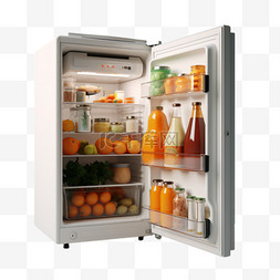 居家冰箱图片_居家小型冰箱办公用品日用品常见