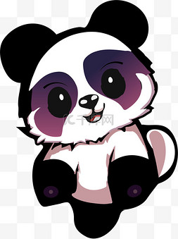 可爱卡通动物熊猫吉祥物