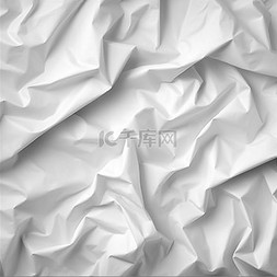 折叠纸张图片_皱巴巴的纸张纹理向量背景白色