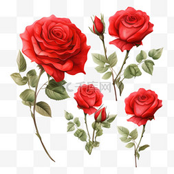 植物爱心图片_玫瑰红色花朵植物