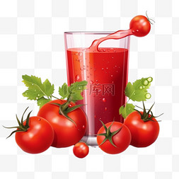 藕片西红柿图片_西红柿番茄果汁饮料