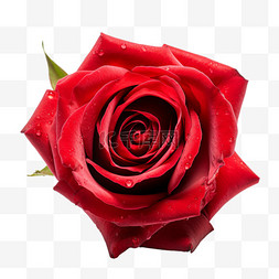一朵深红色的玫瑰