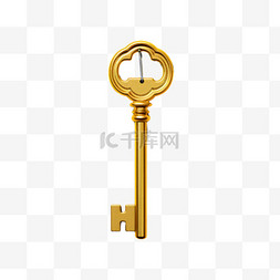 金属钥匙复古安全开锁工具元素