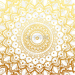 圆形排列图案图片_金色欧式花纹底图装饰元素