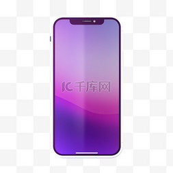 手机模板样机素材图片_紫色最新款手机IPHONE手机样机