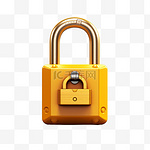 金属锁头安全锁保险工具元素