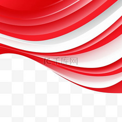 红色宽幅线条图案设计