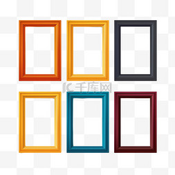 框架金属图片_长方形A4纸大小相框各种颜色木塑