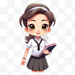 泰勒矢量标志下载图片_可爱的泰国女教师制服性格教育返