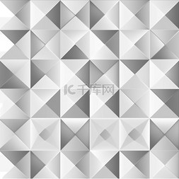 白色和灰色几何图案背景向量