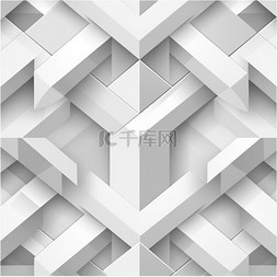 三角形背景图片_白色和灰色几何图案背景向量
