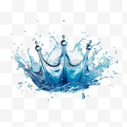 蓝色液体水漩涡图片_水冠飞溅和波浪漩涡与水滴向量透