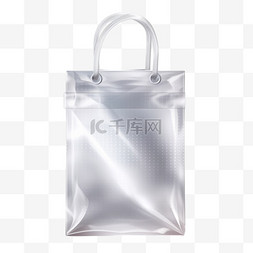 塑料袋模板图片_带吊孔的透明白色塑料袋或铝箔袋