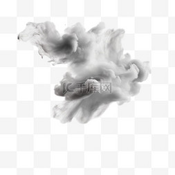粉末灰尘图片_白色灰尘喷雾隔离在透明背景上。