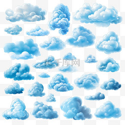 逼真天空云彩图片_云彩逼真。蓝天多云天气要素图片