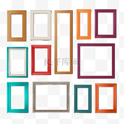相框模型图片_长方形A4纸大小相框各种颜色木塑