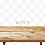 木桌前景，木质桌面前景，浅褐色质朴的台面。