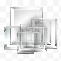 效果框架图片_透明玻璃板