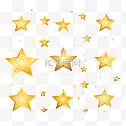 黄金色星光图片_闪光闪光平面星形图标集。闪烁的