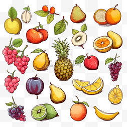 美味食品水果图片_手绘水果系列