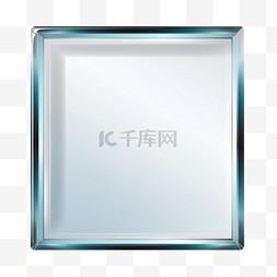 水晶透明框图片_逼真风格的玻璃框架