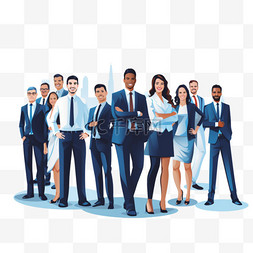领导和员工图片_这是一群生意人、工薪阶层。业务
