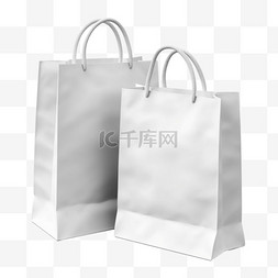 礼品店样机图片_购物袋模型真实感