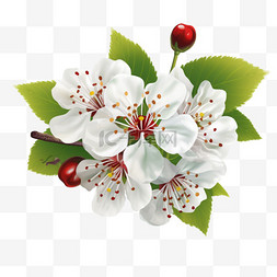 樱花树插图图片_意大利波莫纳的阿玛莲娜樱花插图