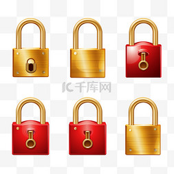 挂锁解锁图标图片_挂锁或锁定打开和锁定关闭图标隔