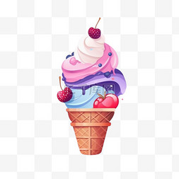 youtube云图片_扁平美味的冰淇淋youtube频道艺术