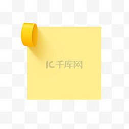 悬挂写字板图片_用胶带贴上黄色纸条