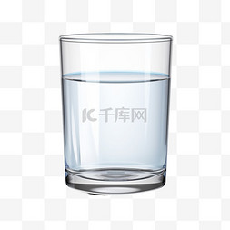 玻璃背景图片_一杯孤立的水