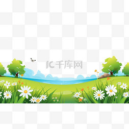 云平台背景图片_用于缩放的夏季风景背景