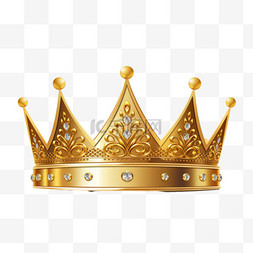 头饰图片_国王或王后的金冠，君主的加冕头
