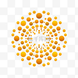 科技黄色几何图片_黄色几何圆形背景