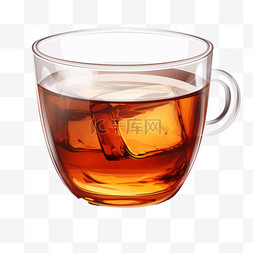 热饮茶图片_一杯红茶。