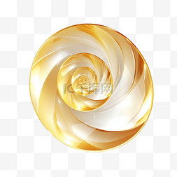光波图片_闪亮的金色螺旋写实风格